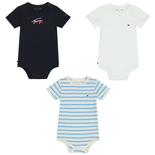 Tommy Hilfiger Baby Body 3 Pack Giftbox KN0KN01606 DW5 Desert Sky