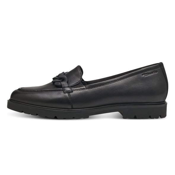 Tamaris Γυναικείο Loafer 1-24201-41 003 Black Leather