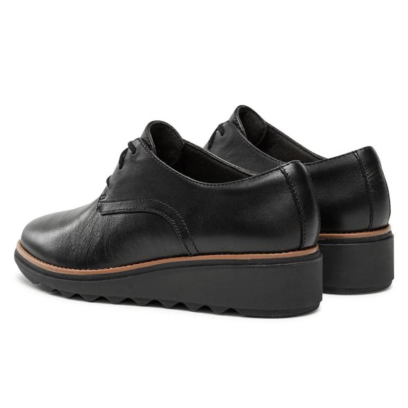 Clarks Γυναικείο Δερμάτινο Παπούτσι Sharon Rae 26175416 Black Leather