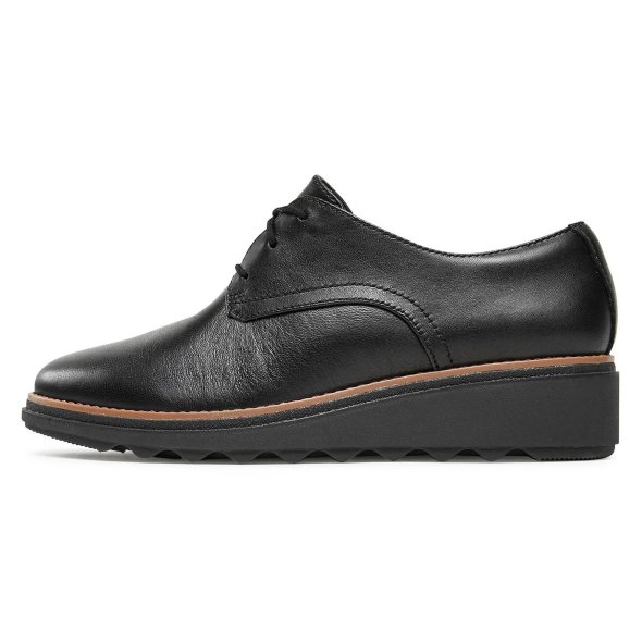 Clarks Γυναικείο Δερμάτινο Παπούτσι Sharon Rae 26175416 Black Leather