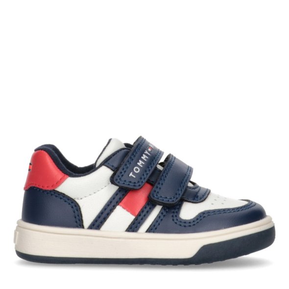 Tommy Hilfiger Kids Flag Low Cut Velcro Sneaker T1B9-33097-1351 Y859 Blue/White/Red