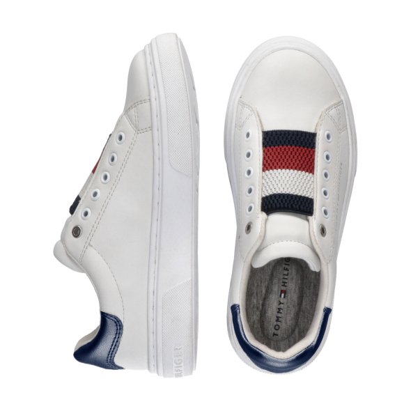 Tommy Hilfiger Low Cut Lace Up Sneaker T3A9-32963-1355 A473 White