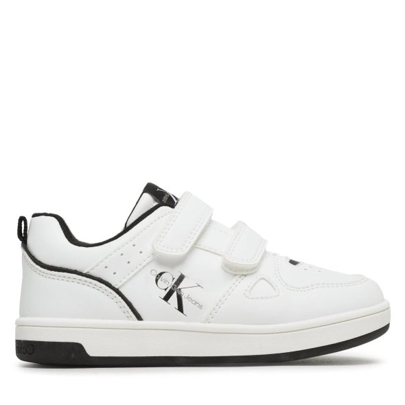 Calvin Klein Kids Low Cut Velcro Sneaker V1B9-80719-1355 100 Λευκό