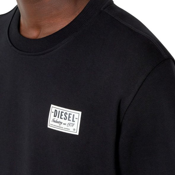 Diesel T-Shirt S-Ginn-Sp SWEAT A08957 0HAYT 9XX Black