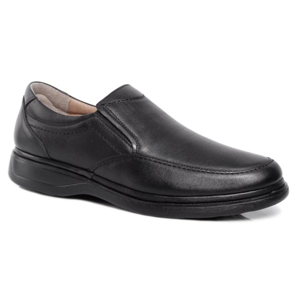 Apostolidis Shoes Δερμάτινο Ανδρικό Παπούτσι W336-250 Μαύρο