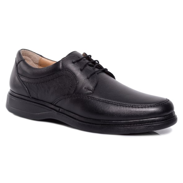 Apostolidis Shoes Δερμάτινο Ανδρικό Παπούτσι W336-251 Μαύρο