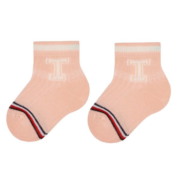 Tommy Hilfiger Σετ 2 Ζευγάρια παιδικές κάλτσες 701224996 003 Pink Combo