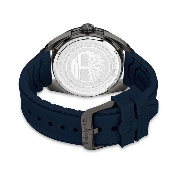 Timberland Ανδρικό ρολόι Carrigan TDWGN2102901 Blue Leather Strap 