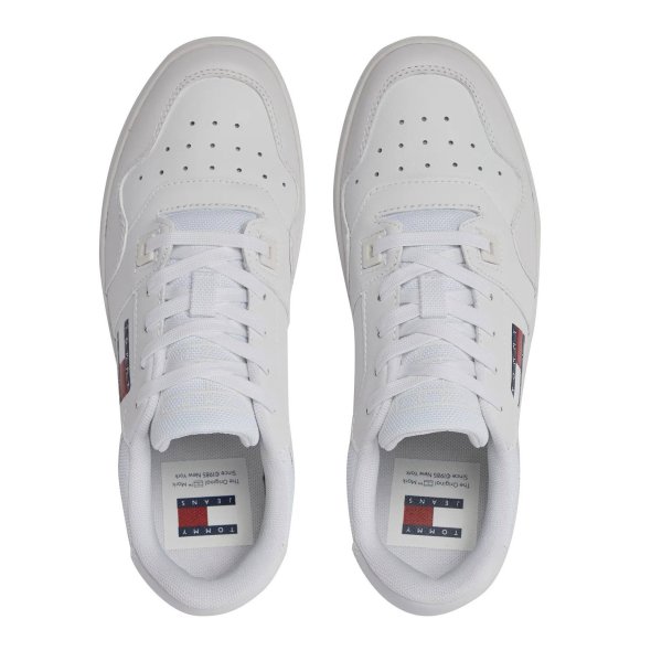 Tommy Hilfiger Γυναικείο Sneaker Tjw Retro Basket Ess EN0EN02505 YBS Λευκό