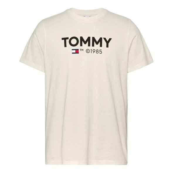 Tommy Hilfiger T-Shirt Tjm Slim Essential DM0DM18264 YBH Ancient White Μπεζ