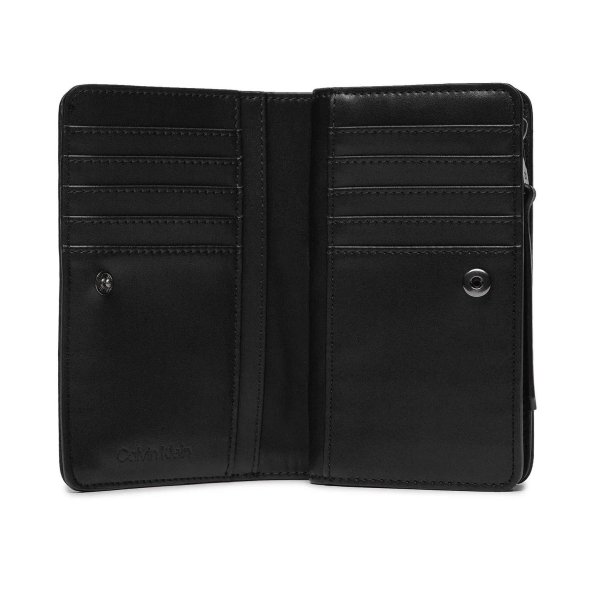 Calvin Klein Re-Lock Quilt Bifold Wallet K60K611374 BEH Black