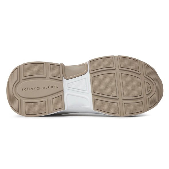 Tommy Hilfiger Γυναικείο Sneaker Chunky Feminine Runner Hardware FW0FW07703 YBS White