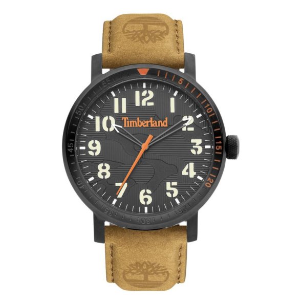 Timberland Ανδρικό ρολόι Topsmead TDWGA2101601 Brown Leather Strap