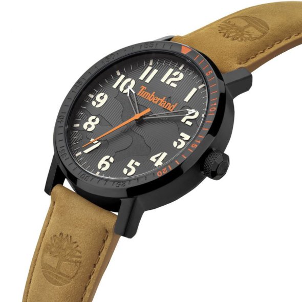 Timberland Ανδρικό ρολόι Topsmead TDWGA2101601 Brown Leather Strap