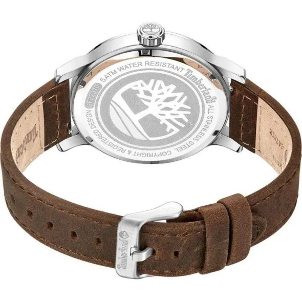 Timberland Ανδρικό ρολόι Driscoll TDWGF2231001 Brown Leather Strap