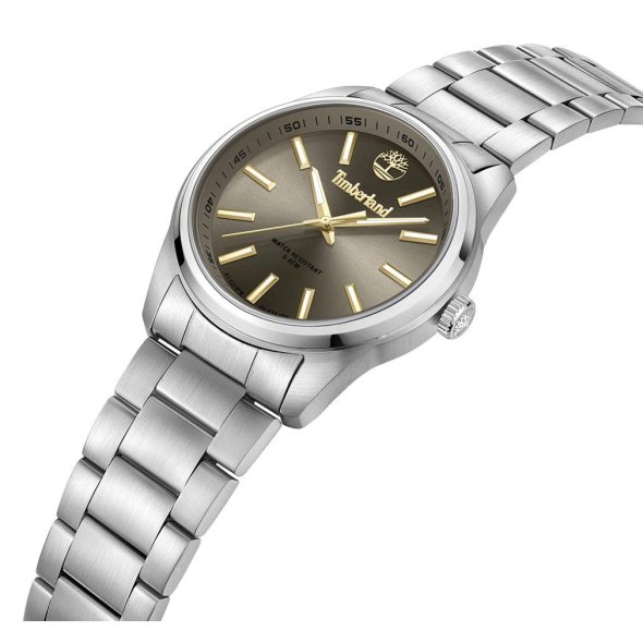 Timberland Ανδρικό ρολόι Northbridge TDWGG0010807 Silver Steel Bracelet