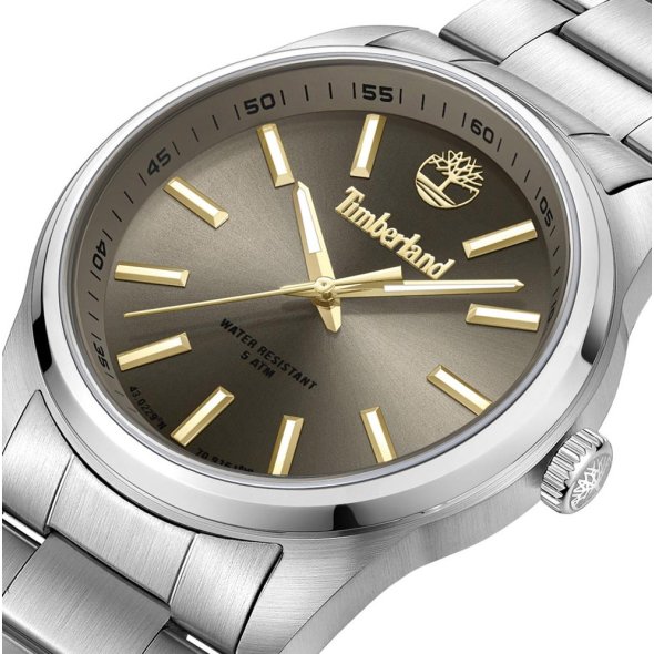 Timberland Ανδρικό ρολόι Northbridge TDWGG0010807 Silver Steel Bracelet