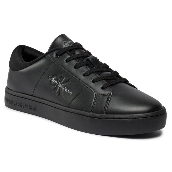 Calvin Klein Ανδρικό Δερμάτινο Sneaker Classic Cupsole Low YM0YM00864 0GT Μαύρο