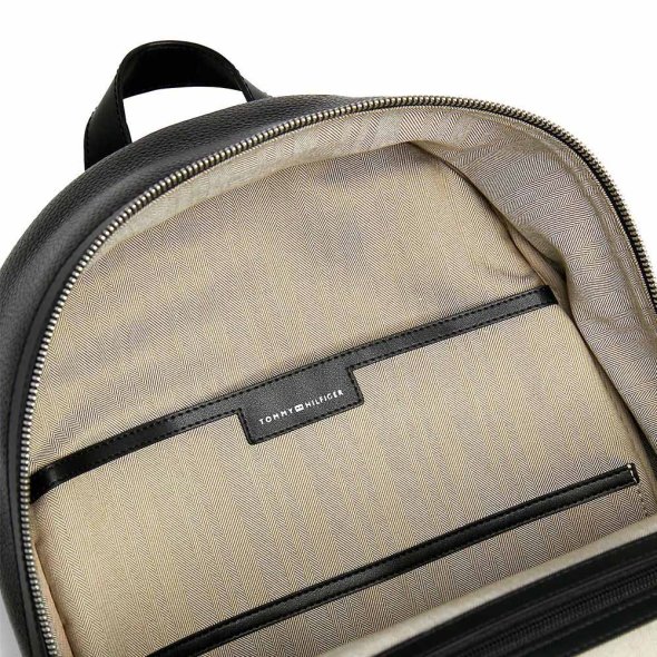 Tommy Hilfiger Premium Leather Backpack AM0AM12293 BDS Black