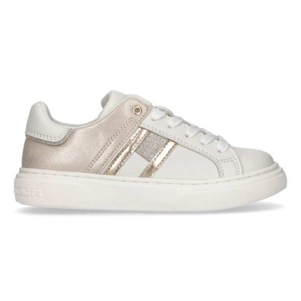 Tommy Hilfiger Low Cut Lace-Up Sneaker T3A9-33202-1439 X024 White/Platinum