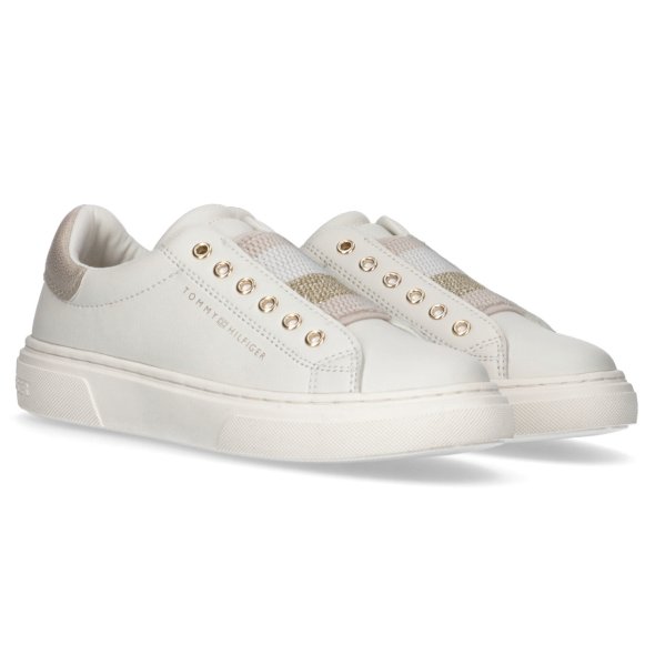 Tommy Hilfiger Low Cut Sneaker T3A9-33204-1355 X024 White/Platinum