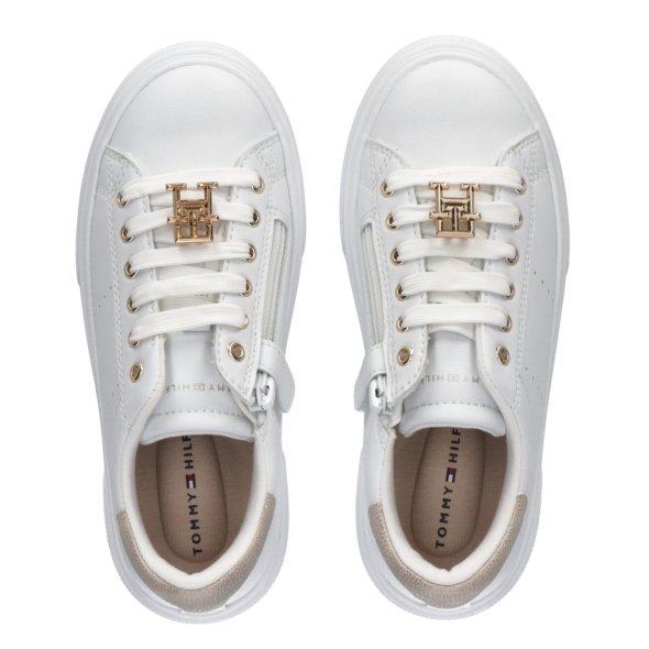 Tommy Hilfiger Low Cut Lace-Up Sneaker T3A9-33207-1355 X048 White/Platinum