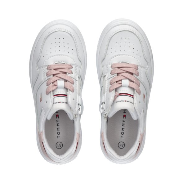 Tommy Hilfiger Low Cut Lace-Up Sneaker T3A9-33211-1355 X134 White/Pink