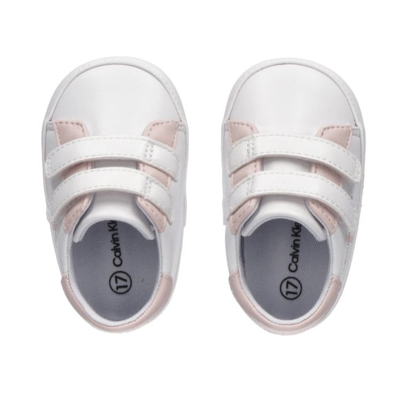 Calvin Klein Baby Velcro Shoe V0A4-80780-1582 X134 White/Pink