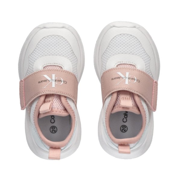 Calvin Klein Kids Low Cut Sneaker V1A9-80801-1697 X134 White/Pink