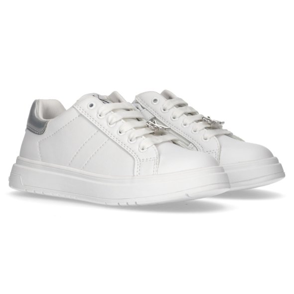 Calvin Klein Kids Low Cut Lace-Up Sneaker V3A9-80791-1355 X025 White/Silver