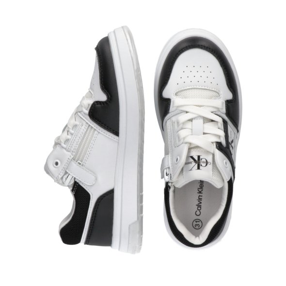 Calvin Klein Low Cut Lace-Up Sneaker V3X9-80864-1355 X001 Black/White