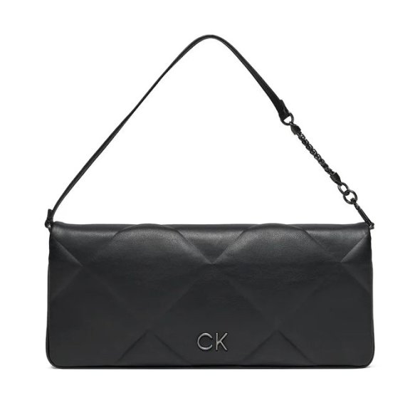 Calvin Klein Re-Lock Quilt Wristelet Clutch K60K611333 BEH Black