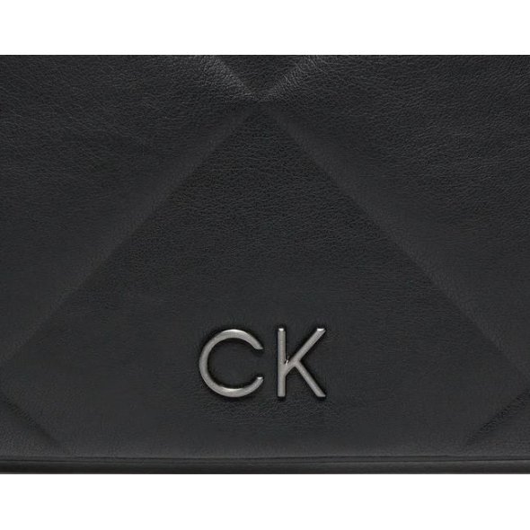 Calvin Klein Re-Lock Quilt Wristelet Clutch K60K611333 BEH Black