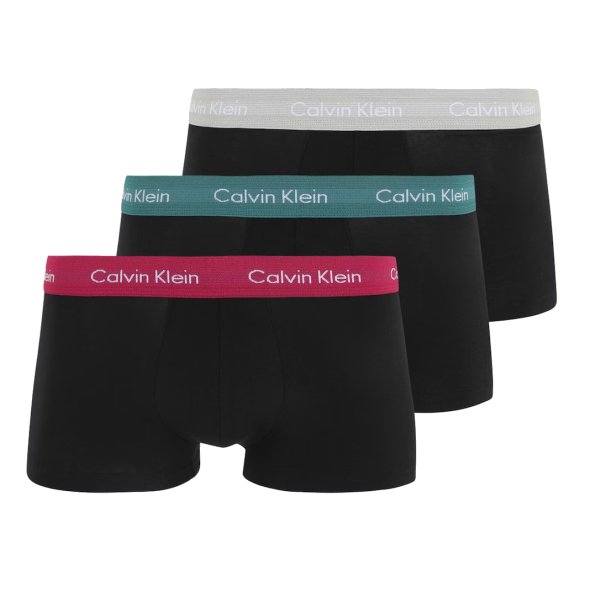 Calvin Klein 3 Pack Low Rise Trunks 0000U2664G MXB Μαύρο