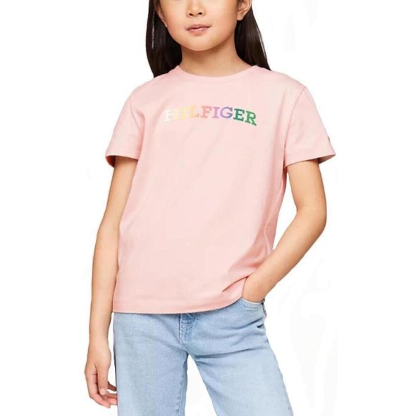 Tommy Hilfiger Monotype Tee S/S KG0KG07851s TJQ Whimsy Pink 