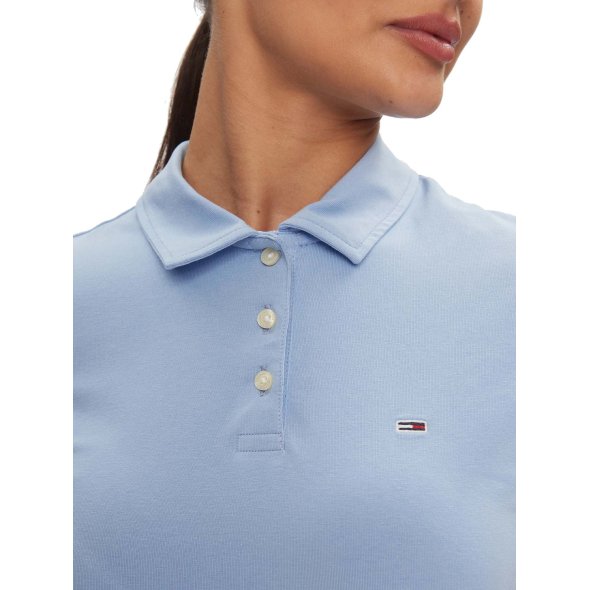 Tommy Hilfiger Γυναικείο Polo T-Shirt DW0DW17220 C3S Μπλε