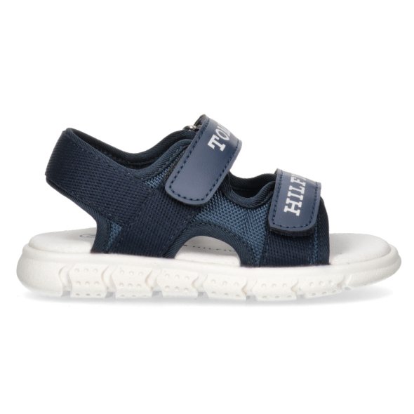 Tommy Hilfiger Logo Velcro Sandal T1B2-33428-1591 800 Blue