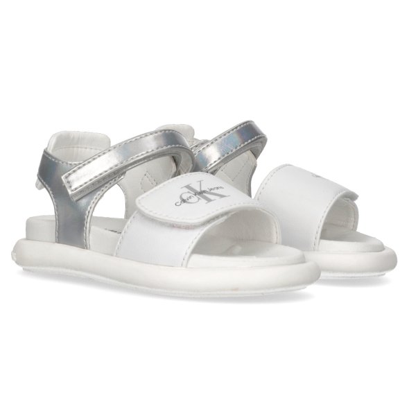 Calvin Klein Kids Velcro Sandal V1A2-80817-1013 X025 White/Silver