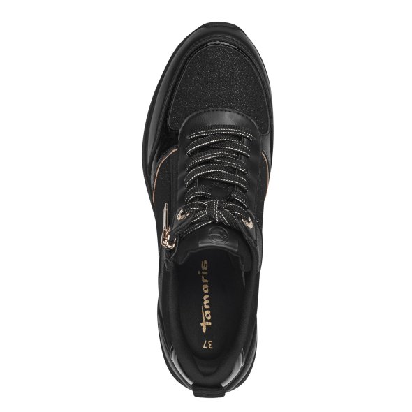 Tamaris Γυναικεία Sneaker 1-23721-42 048 Black/Gold