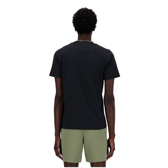 New Balance Ανδρικό Stacked Logo T-shirt MT41502 Μαύρο Regular Fit