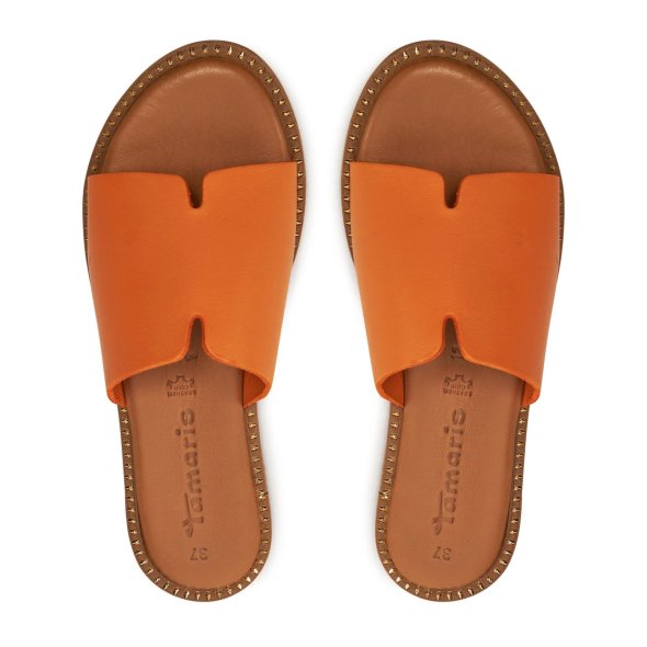 Tamaris Δερμάτινο Flat 1-27135-42 606 Orange