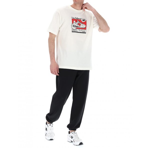 New Balance Ανδρικό T-Shirt Sport Essentials AD MT41593 Μπεζ