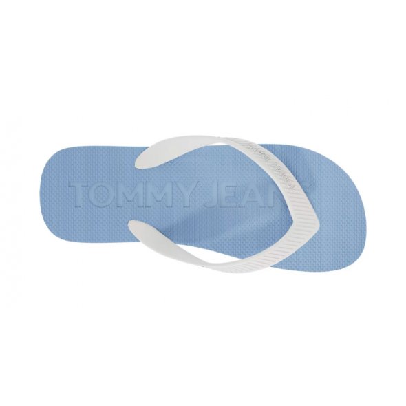 Tommy Hilfiger Γυναικεία Σαγιονάρα Logo Flip Flop EN0EN02447 C3S Moderate Blue
