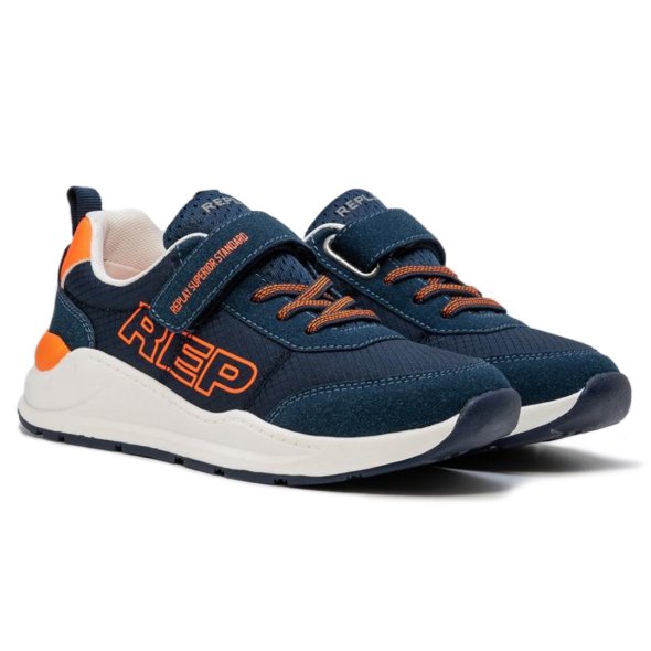 Replay Παιδικό Sneaker Type 4 Boy JS720004Ts 2074 Navy/Orange