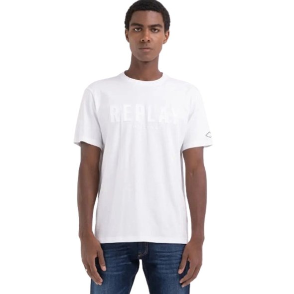Replay Ανδρικό T-Shirt M6660.000 22662.001 Λευκό