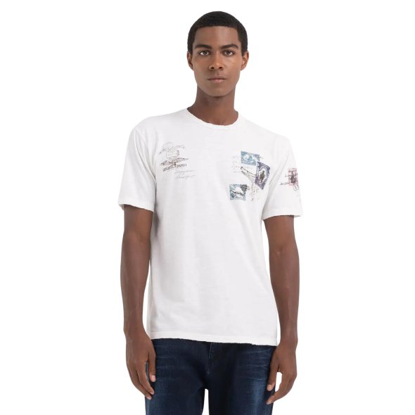 REPLAY Ανδρικό T-Shirt M6807 .000.22336G 869 Λευκό