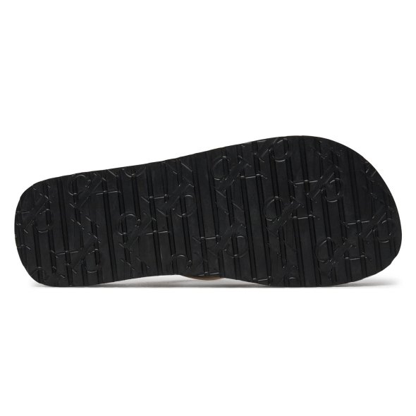 Calvin Klein Beach Sandal Flatform Monologo YW0YW01617 0GM Μαύρο