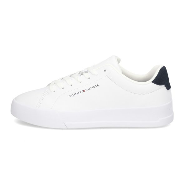 Tommy Hilfiger Ανδρικό Sneaker TH Court Leather Grain Ess FM0FM05297 0LE White
