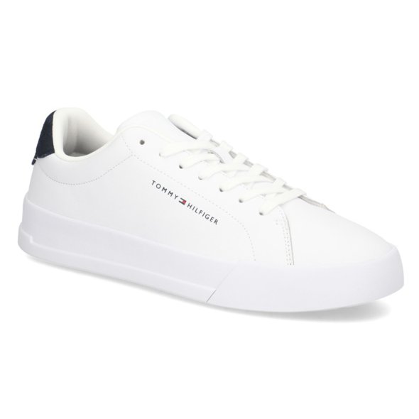 Tommy Hilfiger Ανδρικό Sneaker TH Court Leather Grain Ess FM0FM05297 0LE White