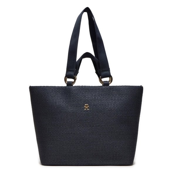 Tommy Hilfiger Γυναικεία Τσάντα TH City Mono Tote AW0AW17001 DW6 Μπλε